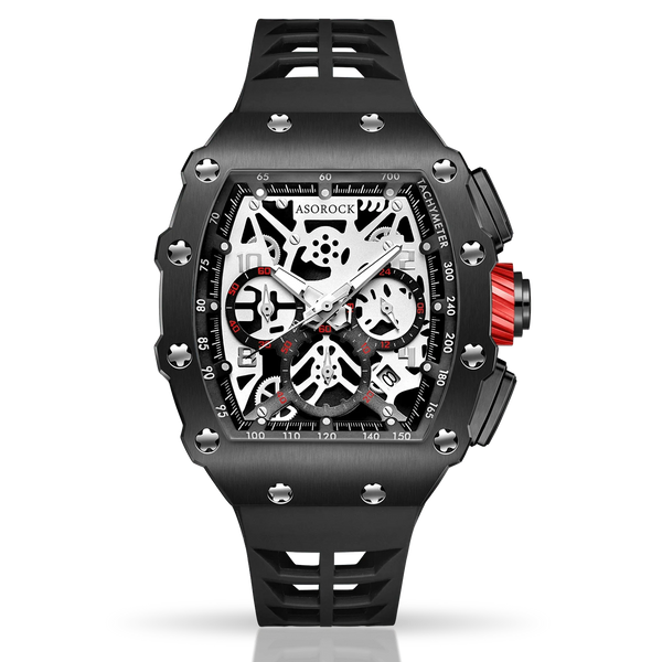 Asorock watches All Black Motorsport- richard mille homage style