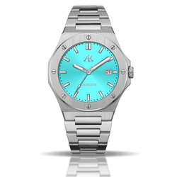 Silver/Blue turquoise dial Mansa (PRE-ORDER)
