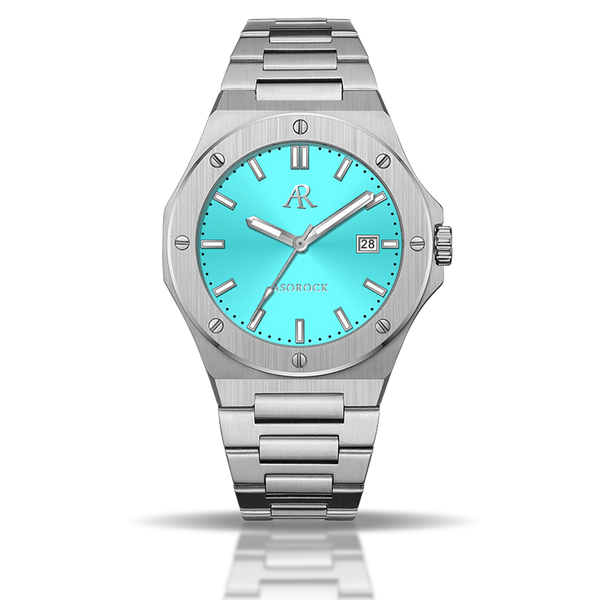 Silver/Blue turquoise dial Mansa (PRE-ORDER)