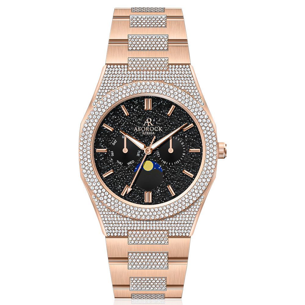 Iced transporter - Small diamond bezel - Half iced strap  display picture 2