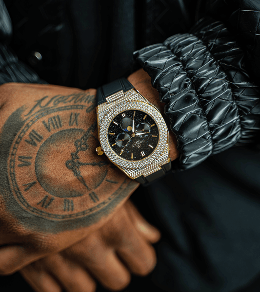 Iced out watch band store