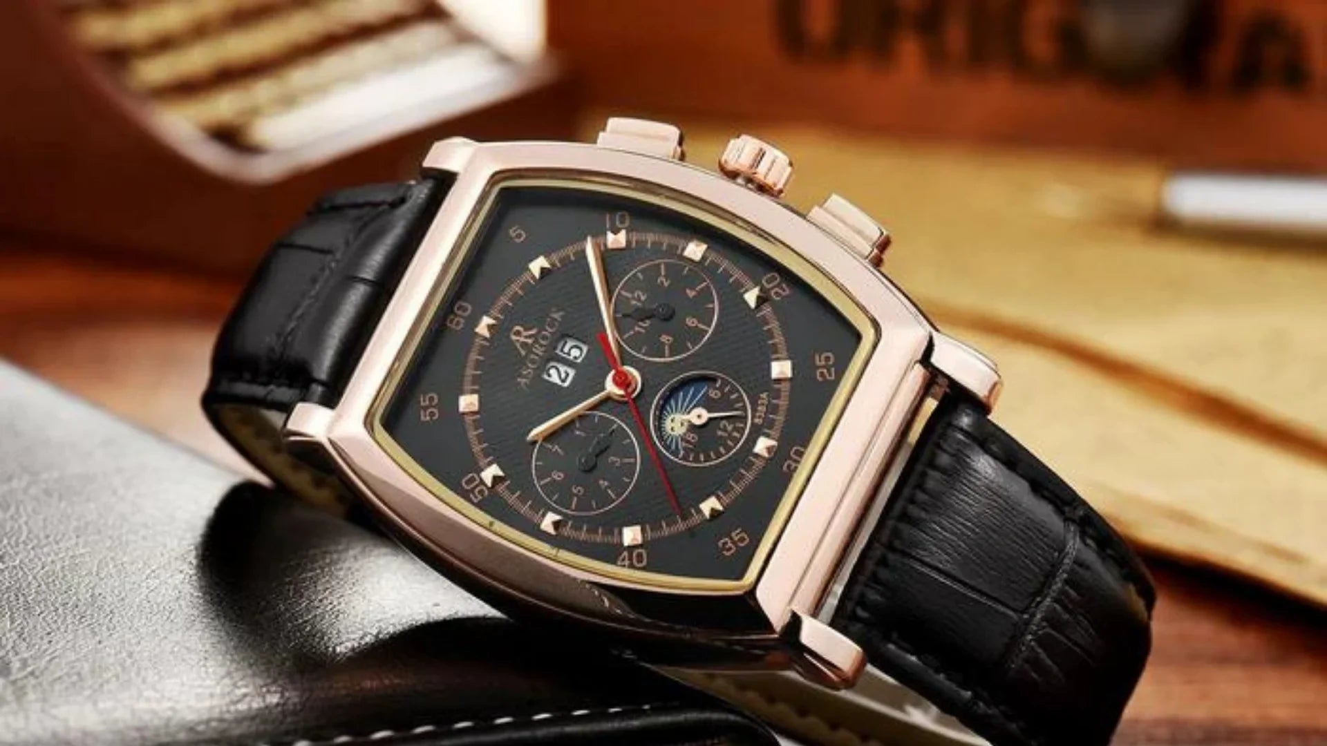 Aluminum Shell Rocking. Watch Tonneau Barrel Watch – ASOROCK WATCHES
