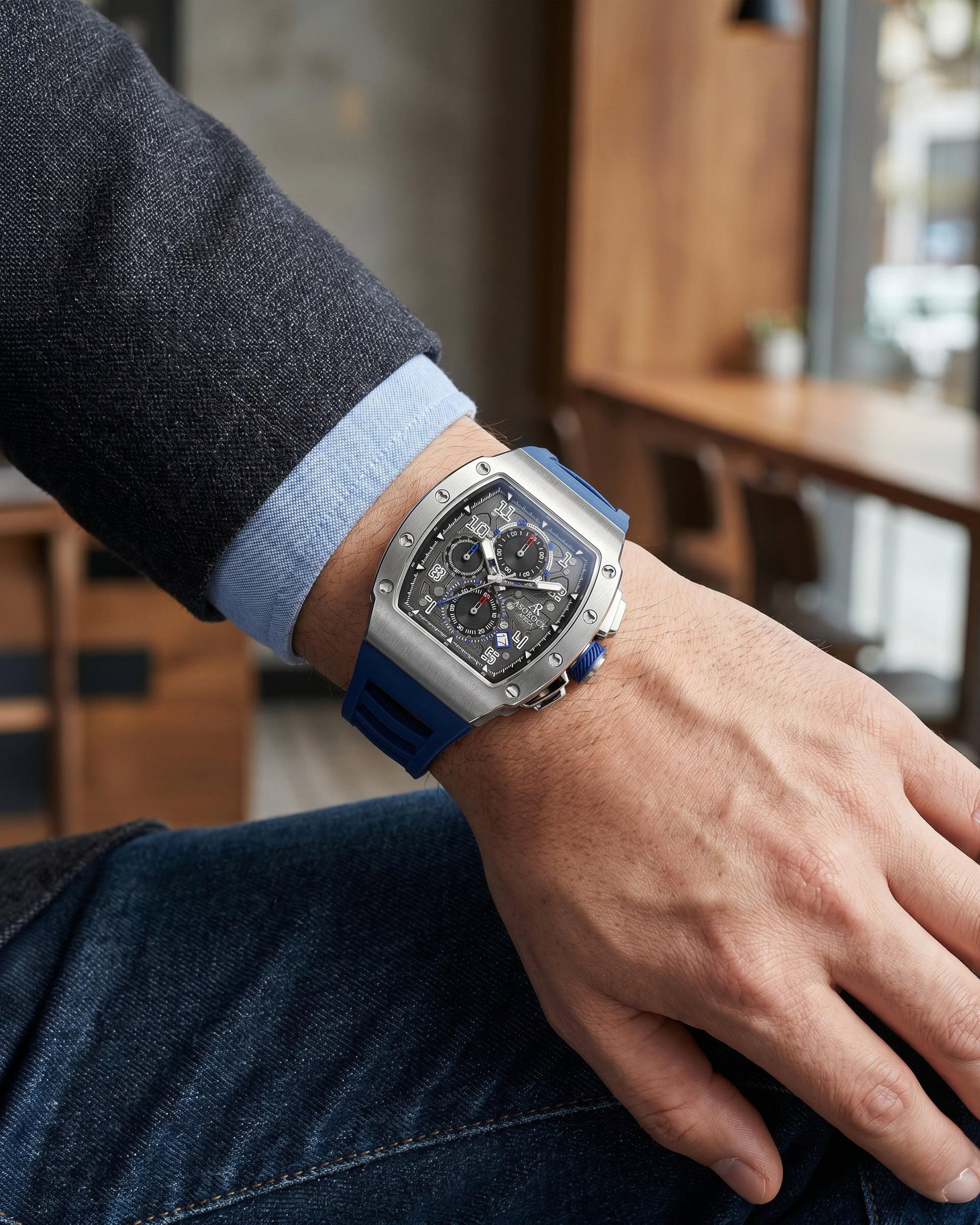 ファイナンシャル・アストロロジー Asorock watches Rosegold/Black Motorsport GT richard mille homage