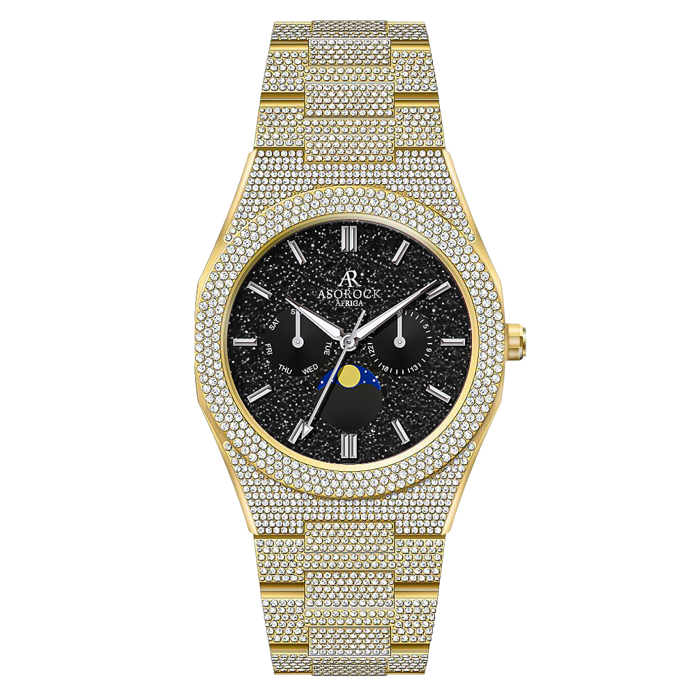 Iced transporter - Small diamond bezel - Fully iced strap
