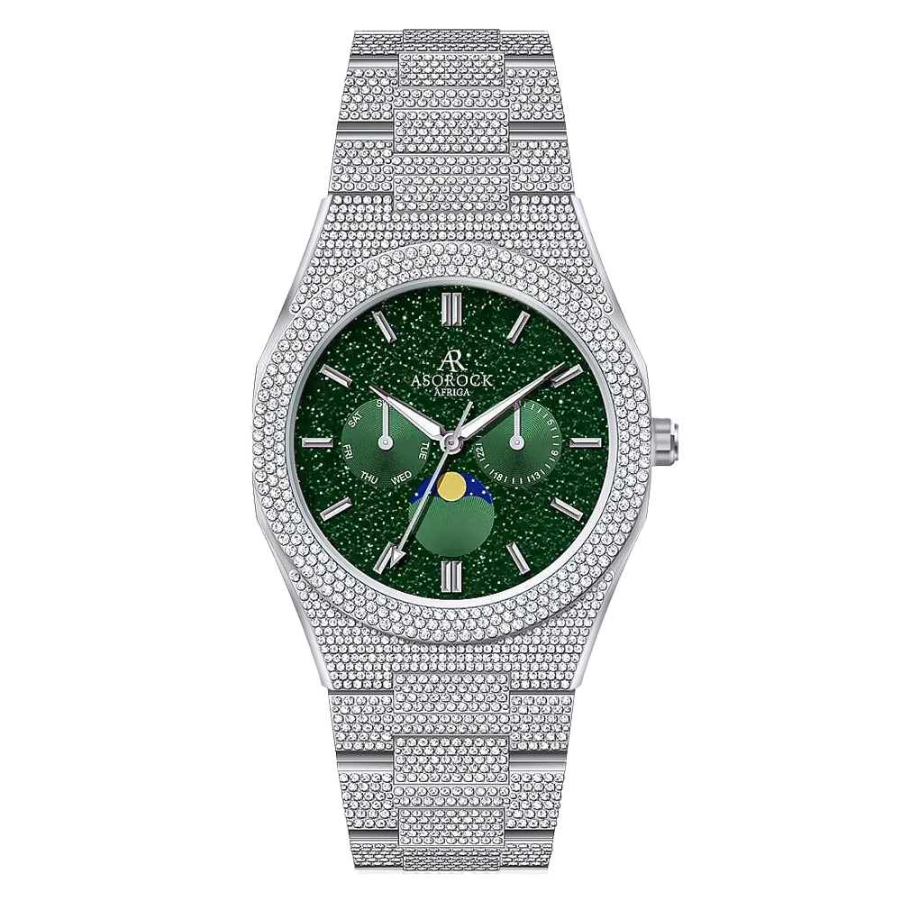 Iced transporter - Small diamond bezel - Fully iced strap