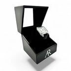 1 slot AR Branded automatic watch winder box - from ASOROCK WATCHES  a black african american owned luxury unique watch brand with swiss rolex, Audemars Piguet, patek homage inspired style watches. Also a custom vvs moissanite diamond watch maker.