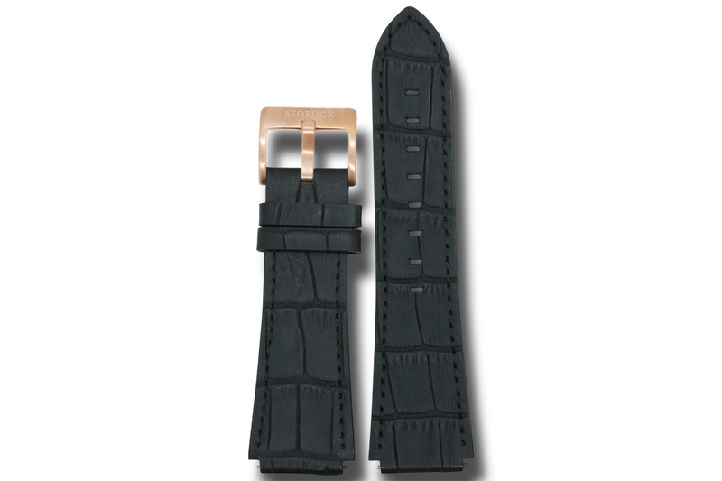 Constellation black leather strap (select clasp)