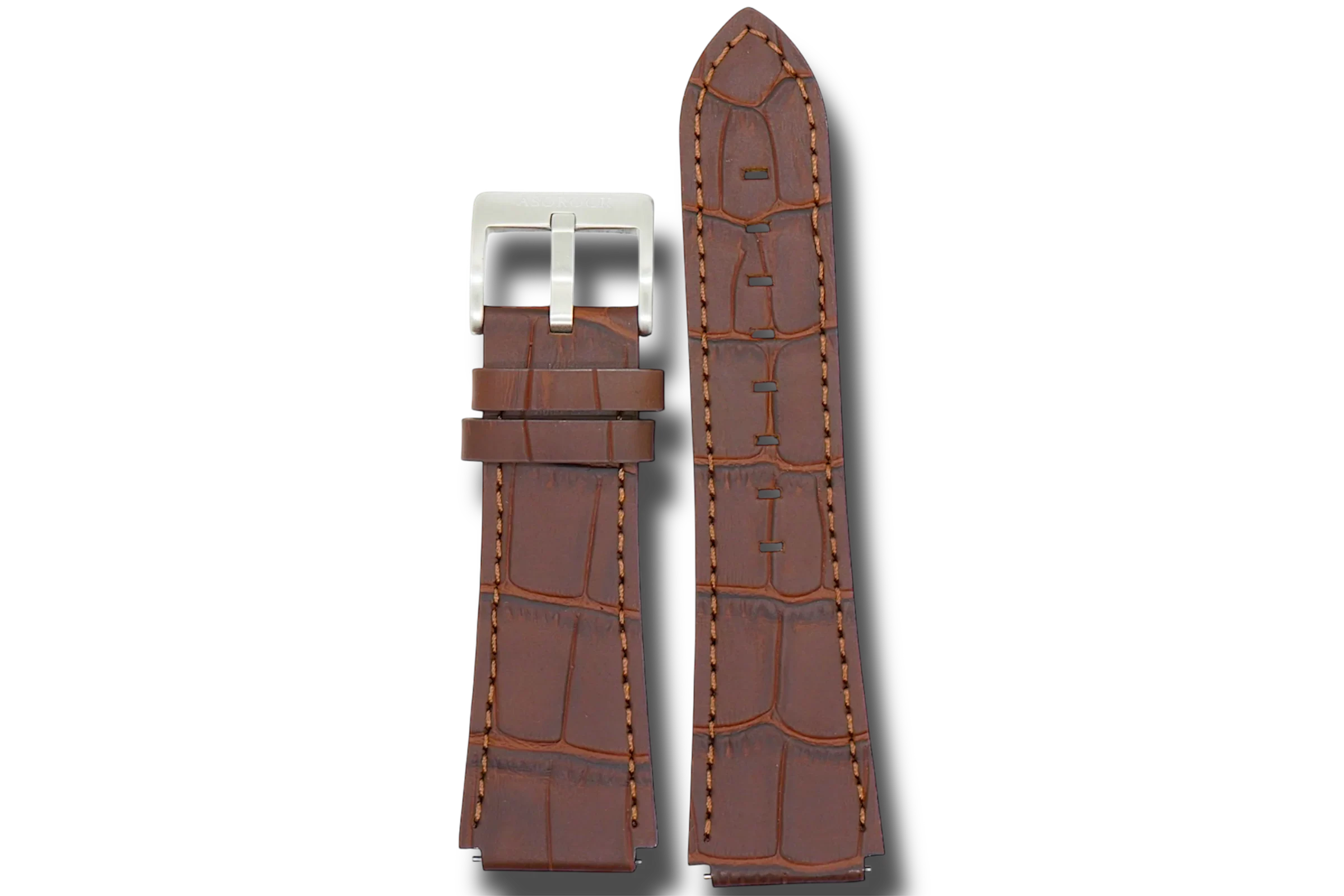 Constellation dark brown leather strap - from ASOROCK WATCHES  a black african american owned luxury unique watch brand with swiss rolex, Audemars Piguet, patek homage inspired style watches. Also a custom vvs moissanite diamond watch maker.