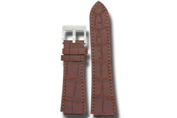 Constellation dark brown leather strap