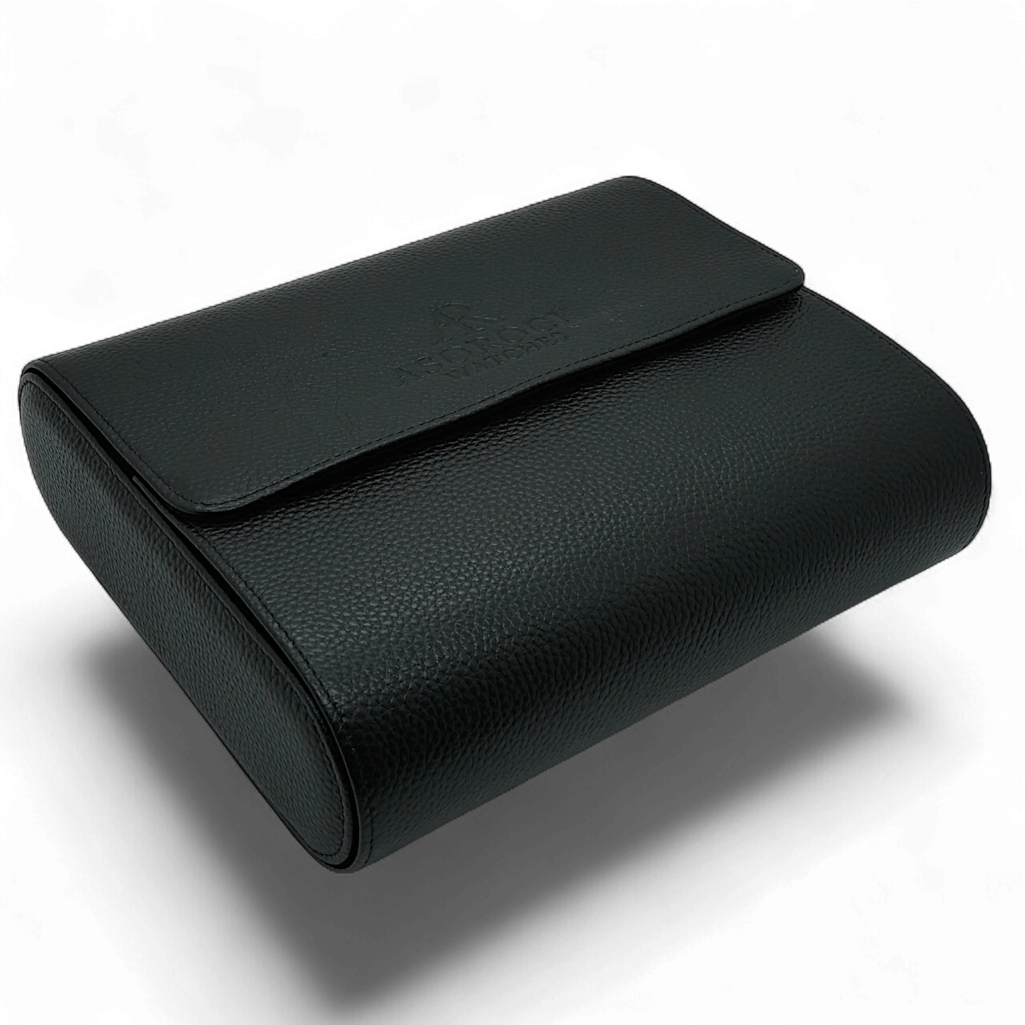 6pcs Black litchi leather watch case - from ASOROCK WATCHES  a black african american owned luxury unique watch brand with swiss rolex, Audemars Piguet, patek homage inspired style watches. Also a custom vvs moissanite diamond watch maker.