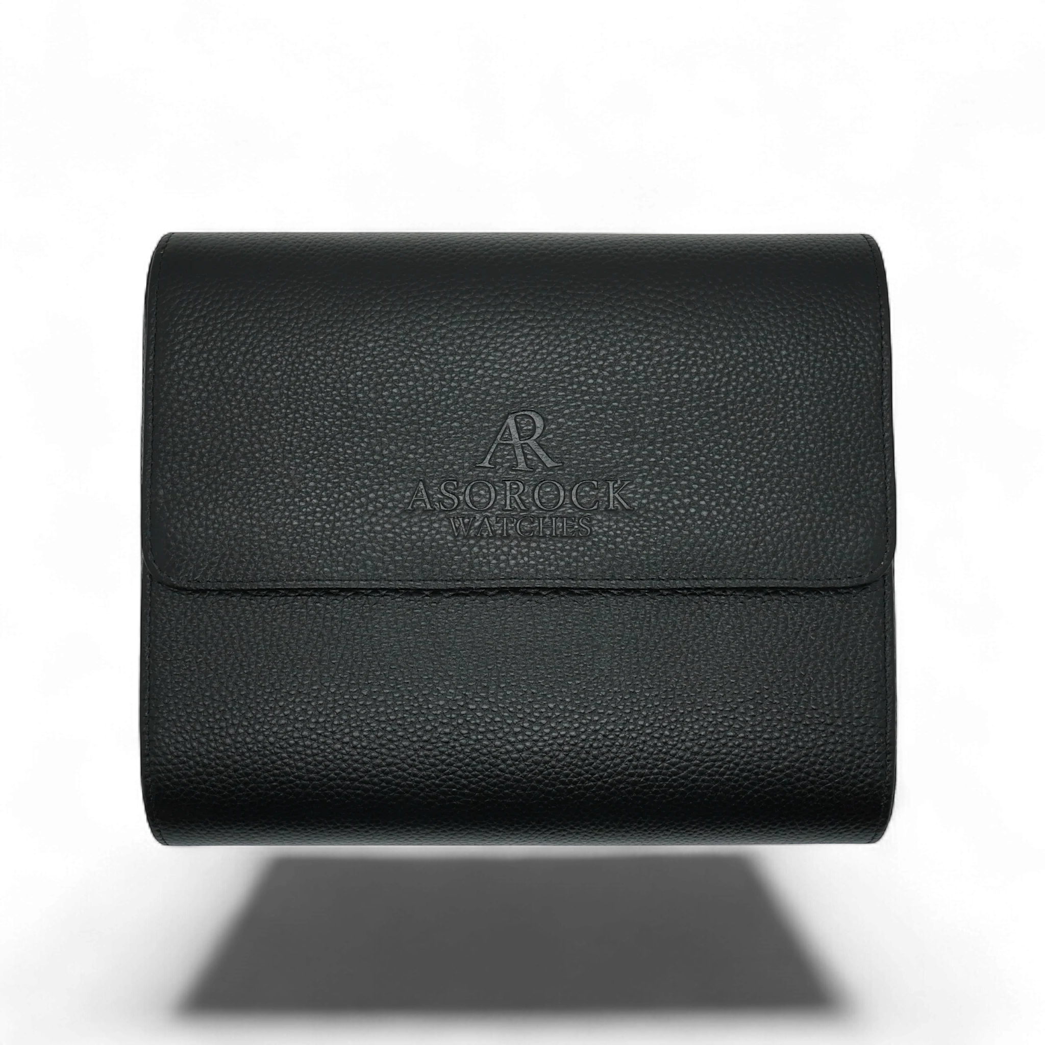 6pcs Black litchi leather watch case - from ASOROCK WATCHES  a black african american owned luxury unique watch brand with swiss rolex, Audemars Piguet, patek homage inspired style watches. Also a custom vvs moissanite diamond watch maker.