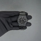 All black Mansa - from ASOROCK WATCHES  a black african american owned luxury unique watch brand with swiss rolex, Audemars Piguet, patek homage inspired style watches. Also a custom vvs moissanite diamond watch maker.