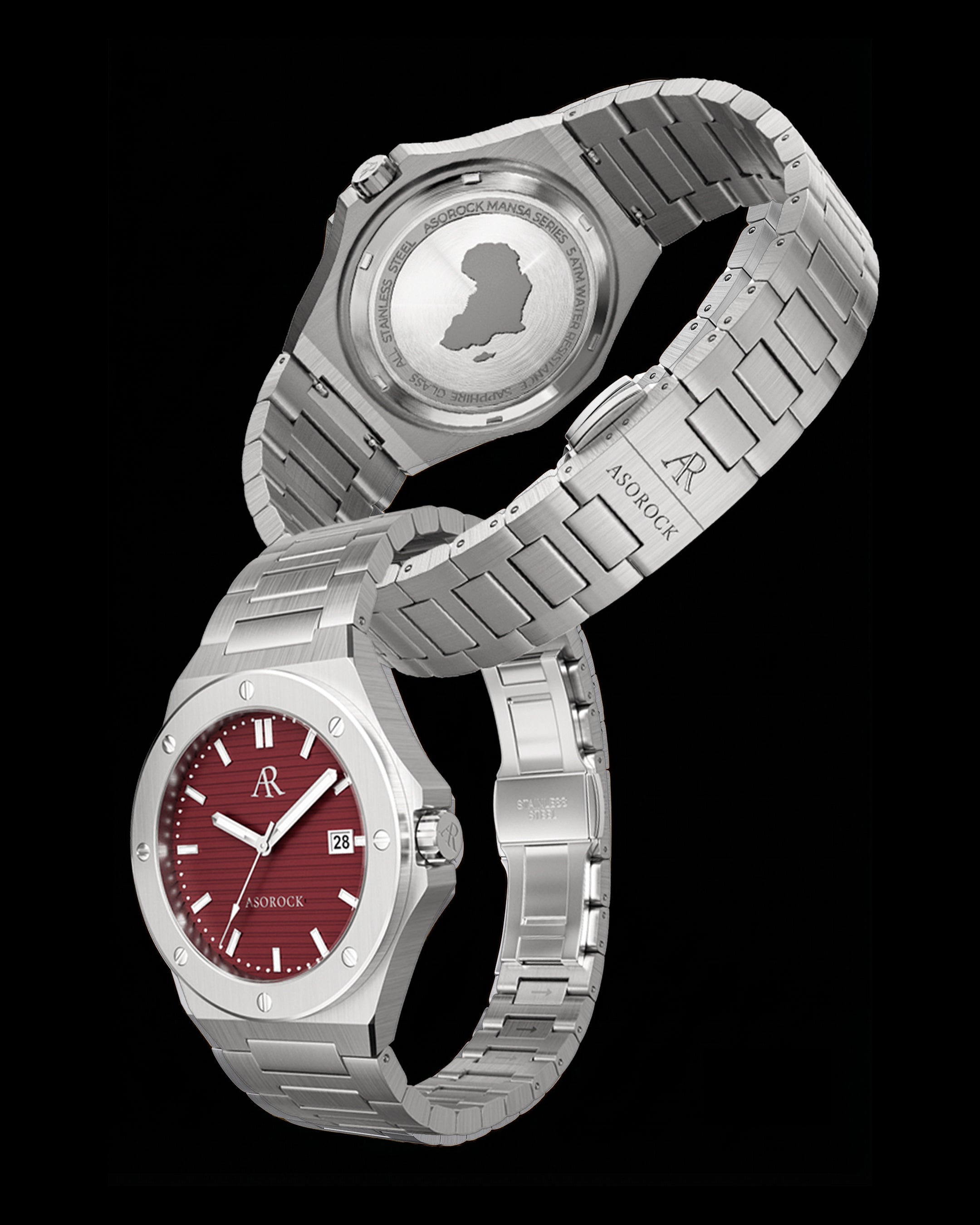 Silver/Red Mansa