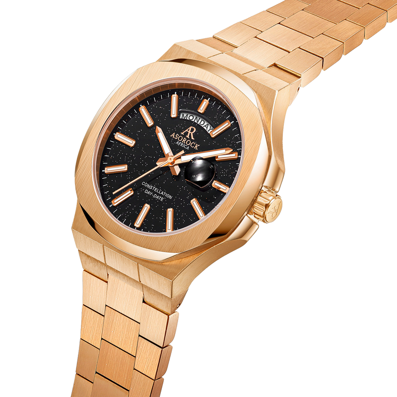 Rosegold/Black plain Constellation Day Date (Pre-order ships out june 20th)