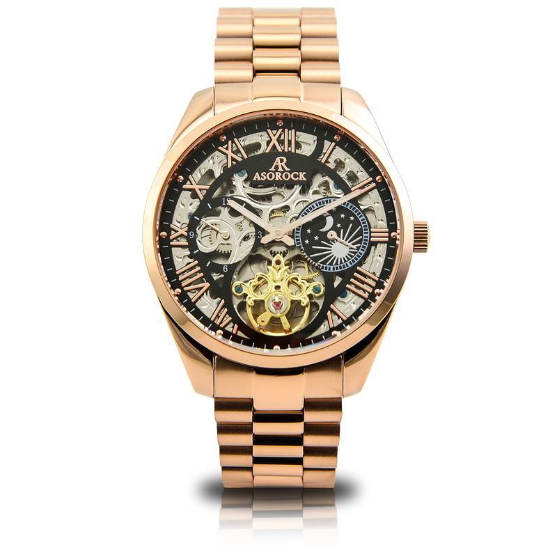 Rosegold/Black Villa tourbillon
