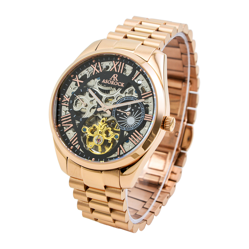 Rosegold/Black Villa tourbillon
