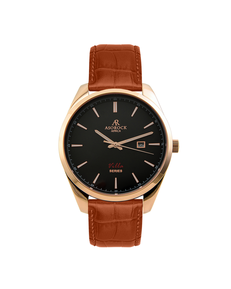 Villa Brown leather strap (select clasp)