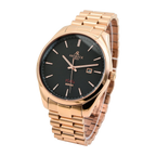 Rosegold/black villa - from ASOROCK WATCHES  a black african american owned luxury unique watch brand with swiss rolex, Audemars Piguet, patek homage inspired style watches. Also a custom vvs moissanite diamond watch maker.