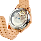 Rosegold/Black Villa Automatic Tourbillon - from ASOROCK WATCHES  a black african american owned luxury unique watch brand with swiss rolex, Audemars Piguet, patek homage inspired style watches. Also a custom vvs moissanite diamond watch maker.