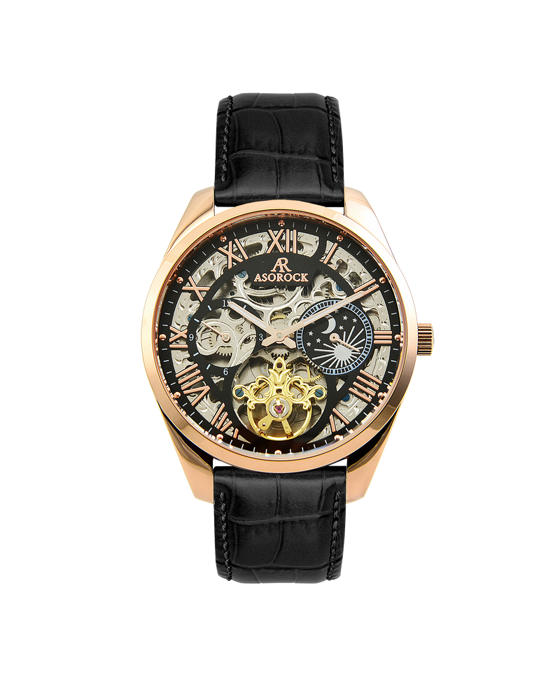 Rosegold/Black Villa tourbillon