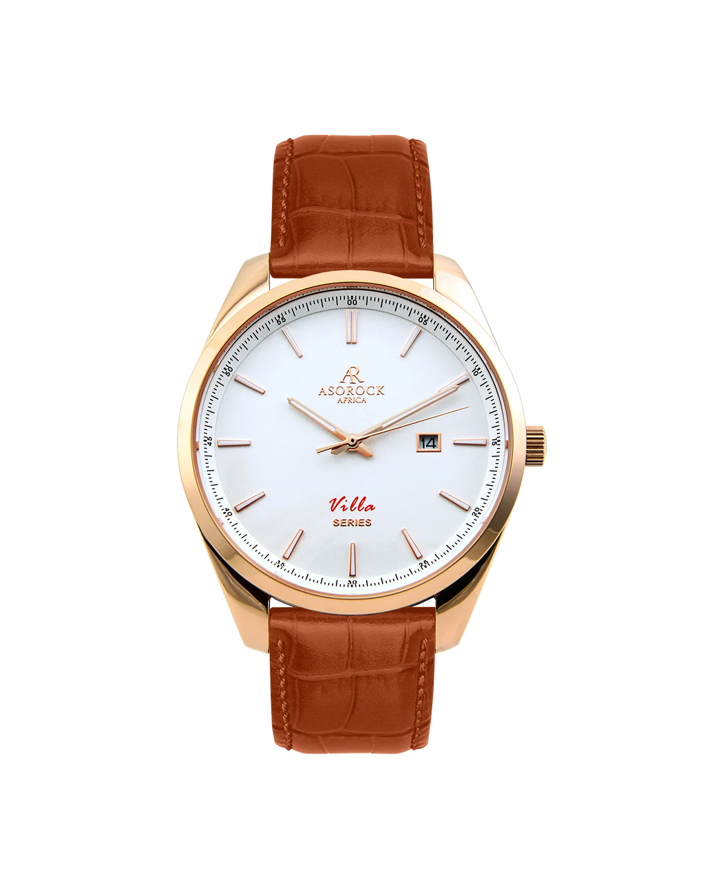 Villa Brown leather strap (select clasp) - from ASOROCK WATCHES  a black african american owned luxury unique watch brand with swiss rolex, Audemars Piguet, patek homage inspired style watches. Also a custom vvs moissanite diamond watch maker.