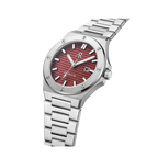 Silver/Red Mansa - from ASOROCK WATCHES  a black african american owned luxury unique watch brand with swiss rolex, Audemars Piguet, patek homage inspired style watches. Also a custom vvs moissanite diamond watch maker.