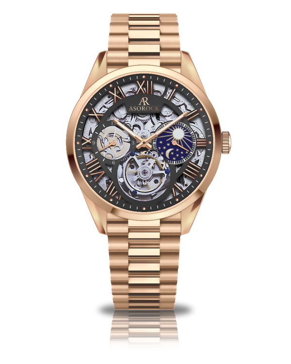 Rosegold/Black Villa tourbillon