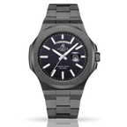 All Black frosted stardust Constellation Day-Date - from ASOROCK WATCHES  a black african american owned luxury unique watch brand with swiss rolex, Audemars Piguet, patek homage inspired style watches. Also a custom vvs moissanite diamond watch maker. 