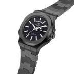 All Black frosted stardust Constellation Day-Date - from ASOROCK WATCHES  a black african american owned luxury unique watch brand with swiss rolex, Audemars Piguet, patek homage inspired style watches. Also a custom vvs moissanite diamond watch maker. 