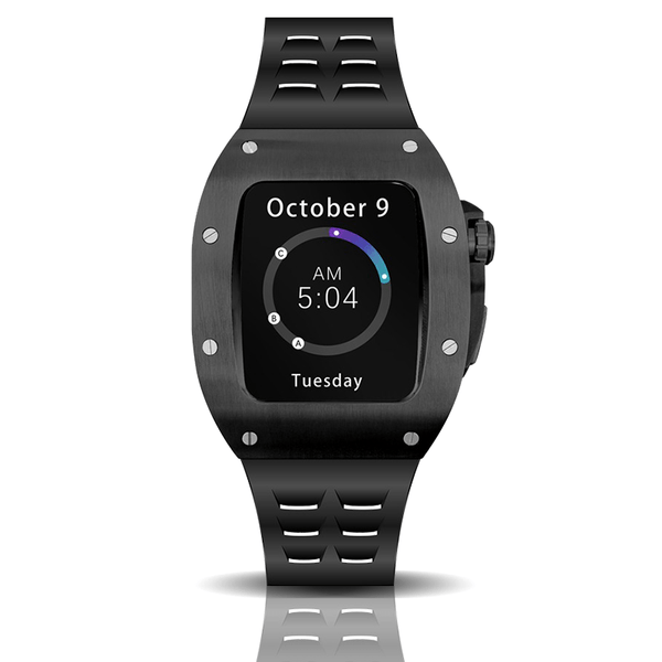 All black Smartwatch Sports case - from ASOROCK WATCHES  a black african american owned luxury unique watch brand with swiss rolex AP homage style watches 