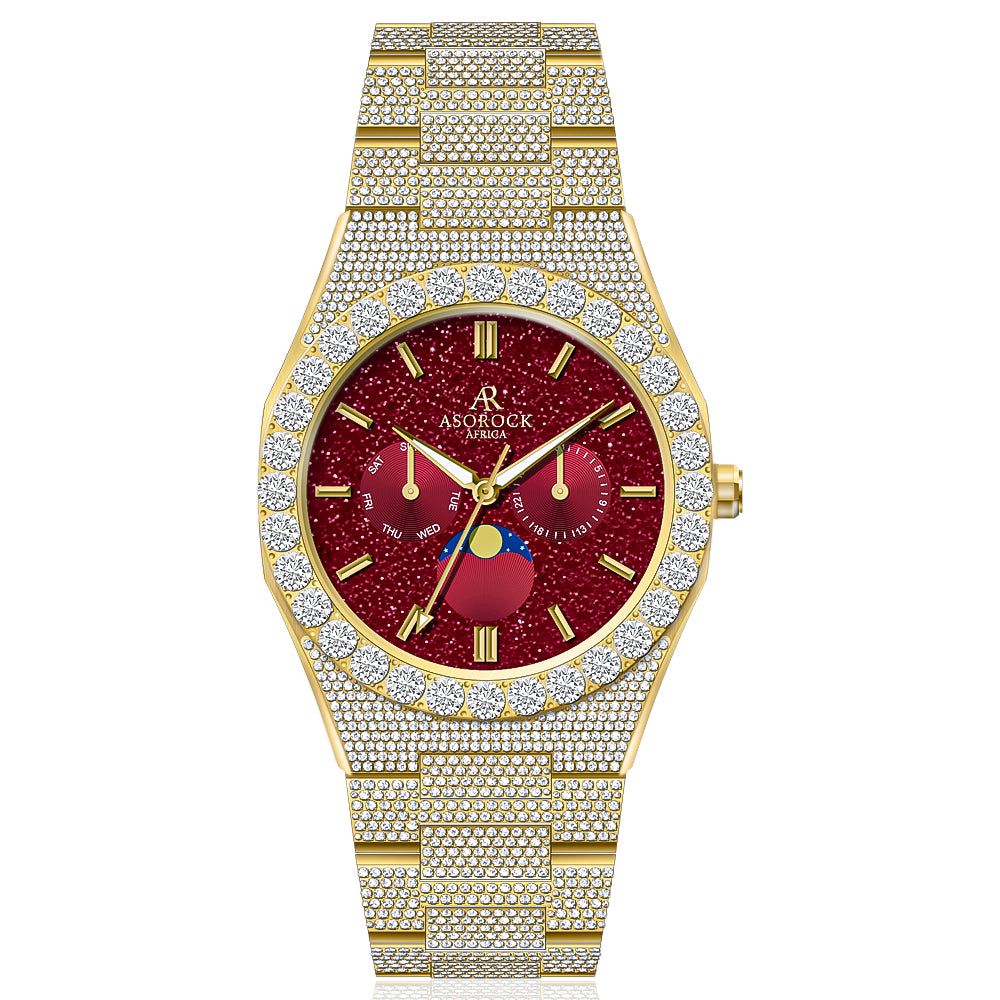 Iced transporter Big diamond bezel Fully iced strap vvs moissanite diamond CZ ASOROCK WATCHES