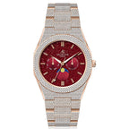Iced transporter - Small diamond bezel - Fully iced strap - from ASOROCK WATCHES  a black african american owned luxury unique watch brand with swiss rolex, Audemars Piguet, patek homage inspired style watches. Also a custom vvs moissanite diamond watch maker. 
