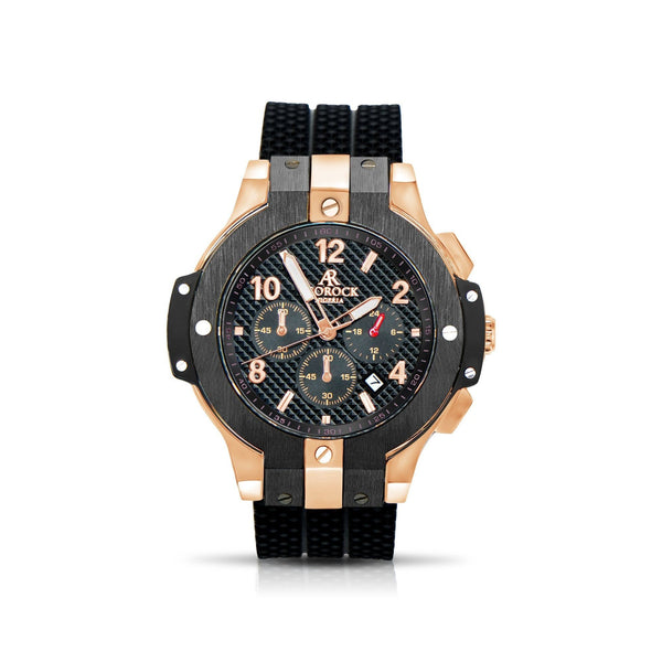 RoseGold SpeedRacer - from ASOROCK WATCHES  a black african american owned luxury unique watch brand with swiss rolex AP homage style watches 