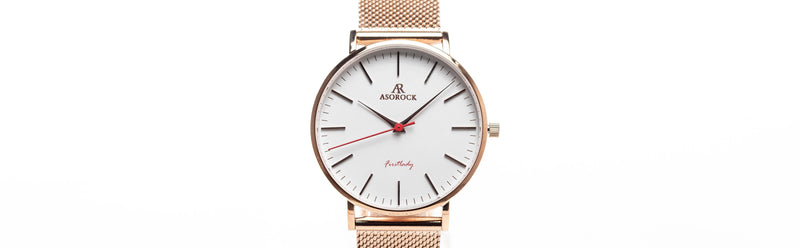 RoseGold/White FirstLady - from ASOROCK WATCHES  a black african american owned luxury unique watch brand with swiss rolex AP homage style watches 
