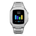 Silver smartwatch case - from ASOROCK WATCHES  a black african american owned luxury unique watch brand with swiss rolex AP homage style watches 