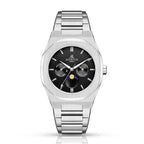 Silver/Black Transporter - from ASOROCK WATCHES  a black african american owned luxury unique watch brand with swiss rolex, Audemars Piguet, patek homage inspired style watches. Also a custom vvs moissanite diamond watch maker. 