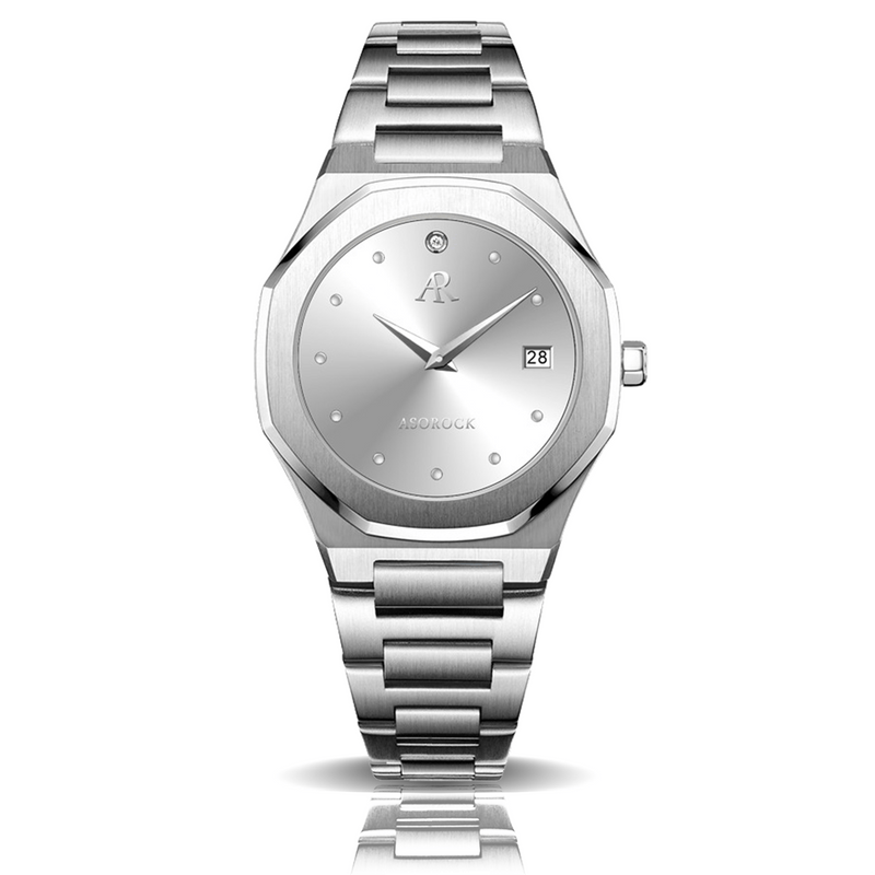 Siver/Silver goddess - from ASOROCK WATCHES  a black african american owned luxury unique watch brand with swiss rolex AP homage style watches 