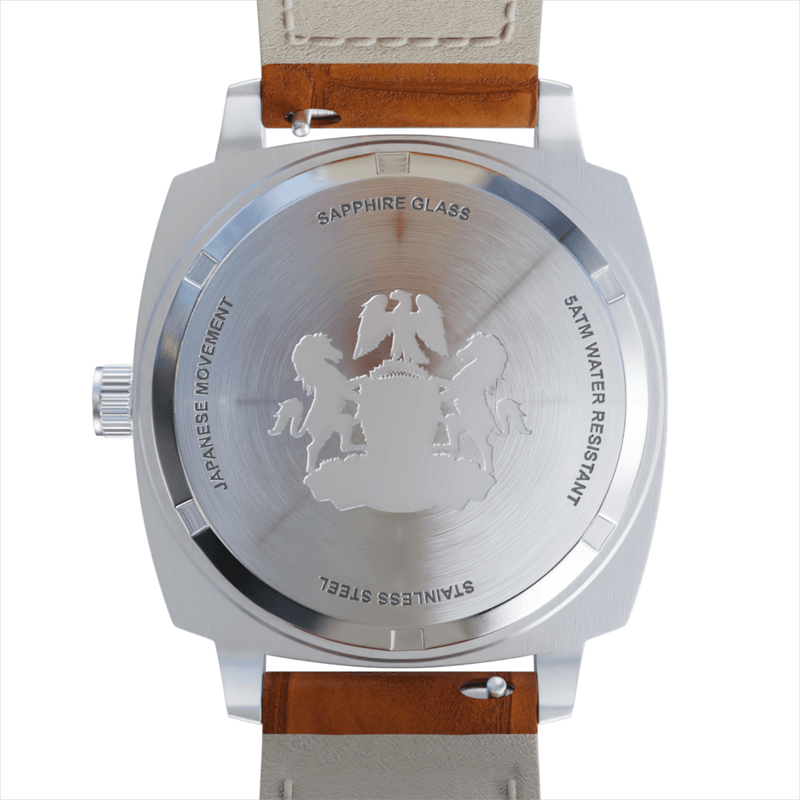 Silver/White Monolith - from ASOROCK WATCHES  a black african american owned luxury unique watch brand with swiss rolex AP homage style watches 