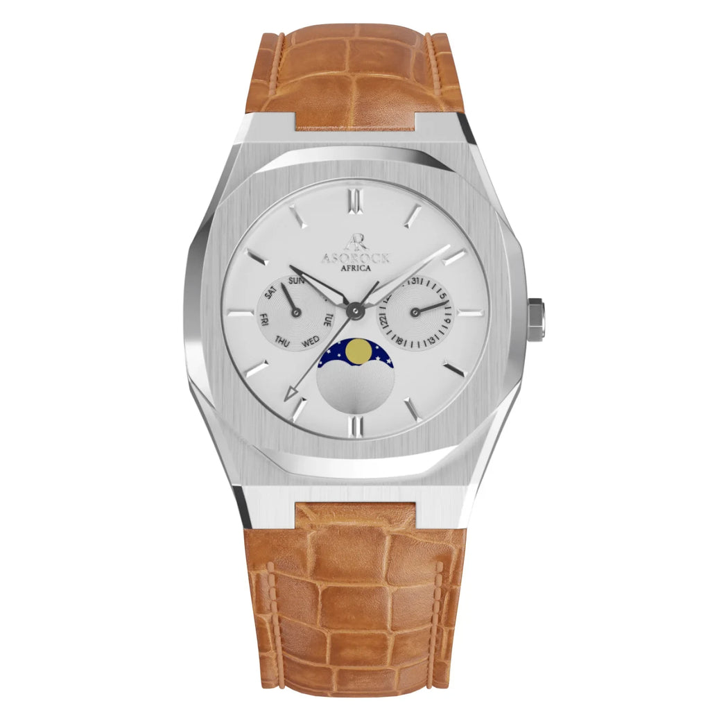 Silver/White Transporter - from ASOROCK WATCHES  a black african american owned luxury unique watch brand with swiss rolex AP homage style watches 