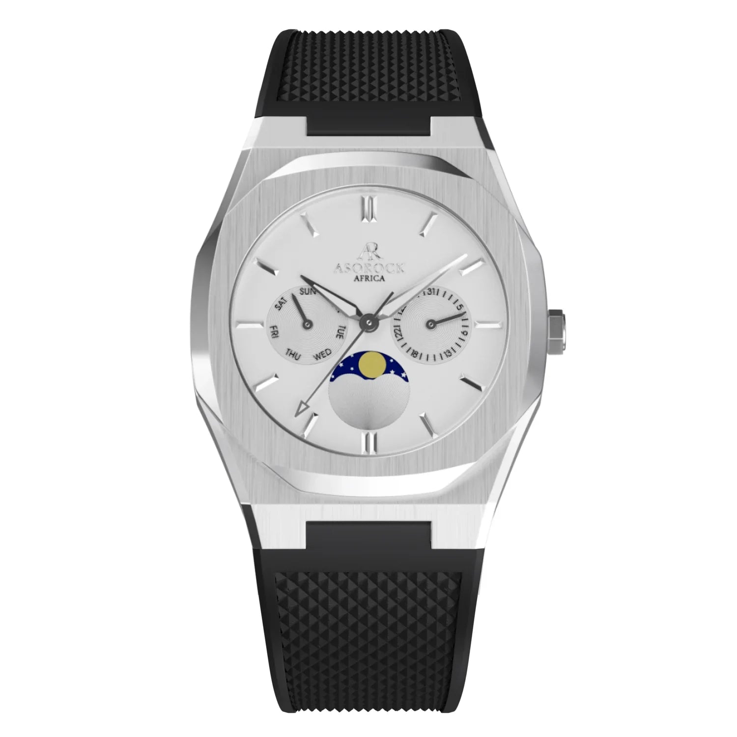 Silver/White Transporter - from ASOROCK WATCHES  a black african american owned luxury unique watch brand with swiss rolex AP homage style watches 