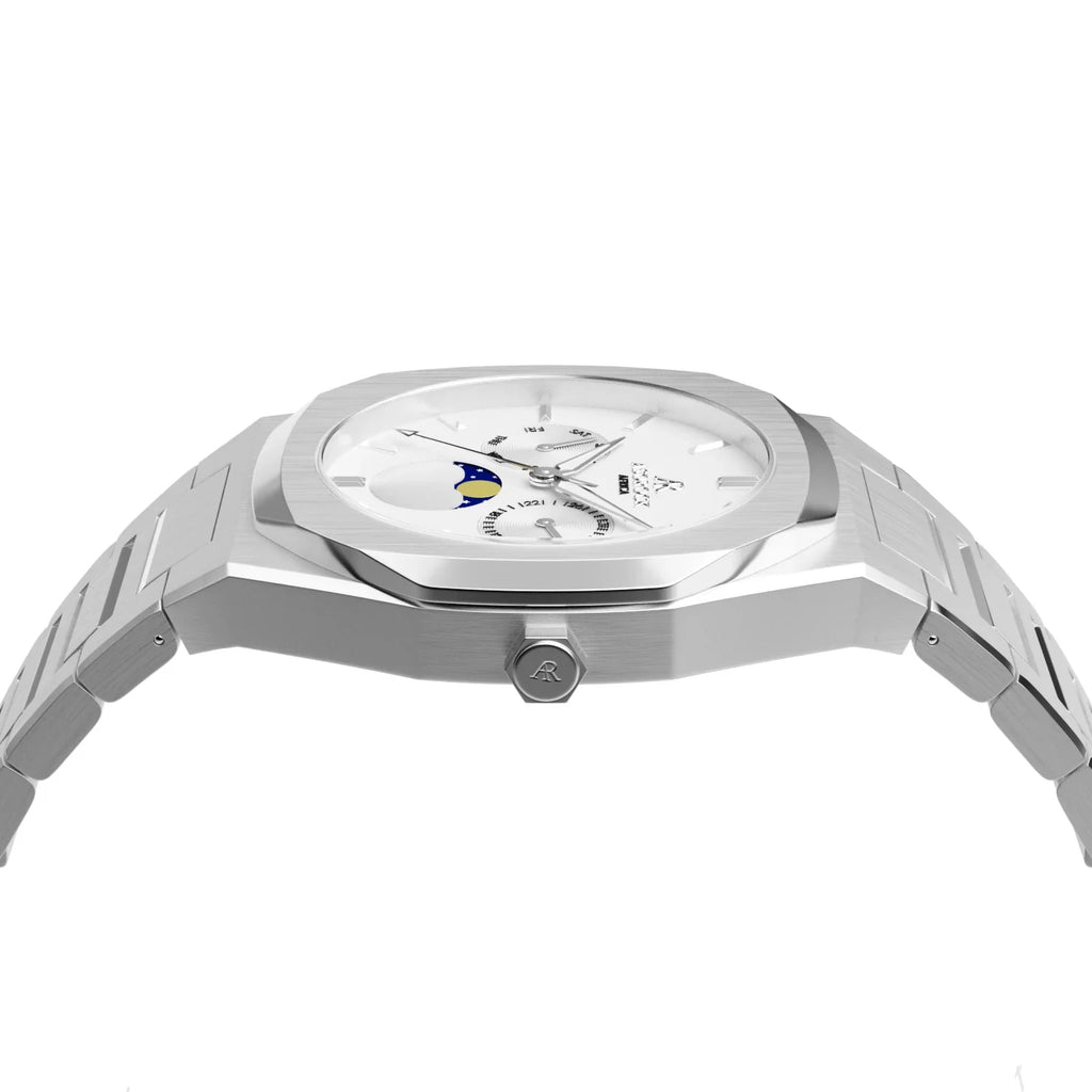 Silver/White Transporter - from ASOROCK WATCHES  a black african american owned luxury unique watch brand with swiss rolex AP homage style watches 