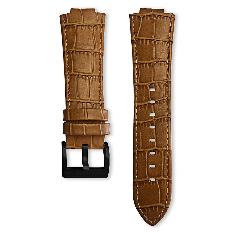Transporter Brown leather strap (select Clasp) - from ASOROCK WATCHES  a black african american owned luxury unique watch brand with swiss rolex AP homage style watches 